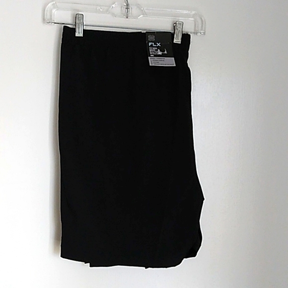 FLX 7" Inseam Short‎ Urban Commuter Black Performance Athletic Shorts Wic… - Picture 1 of 5